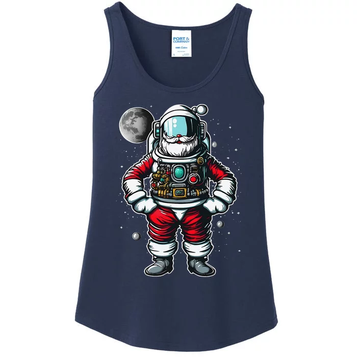 Astronaut Santa Christmas Xmas Space Lovers Ladies Essential Tank