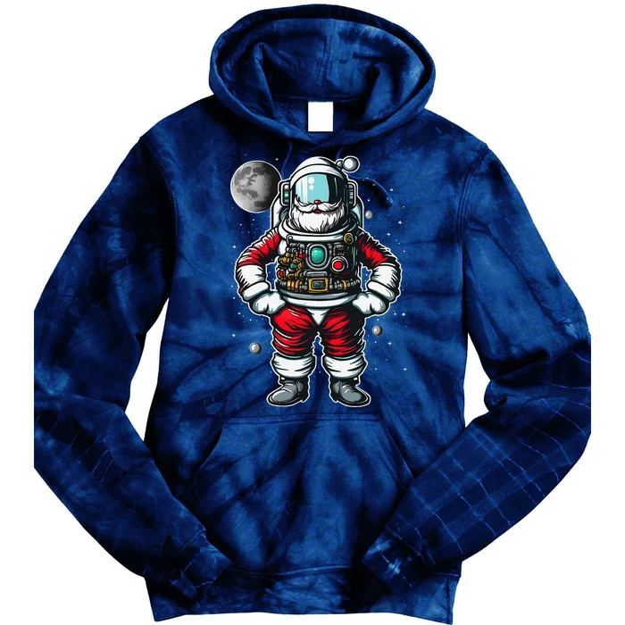 Astronaut Santa Christmas Xmas Space Lovers Tie Dye Hoodie