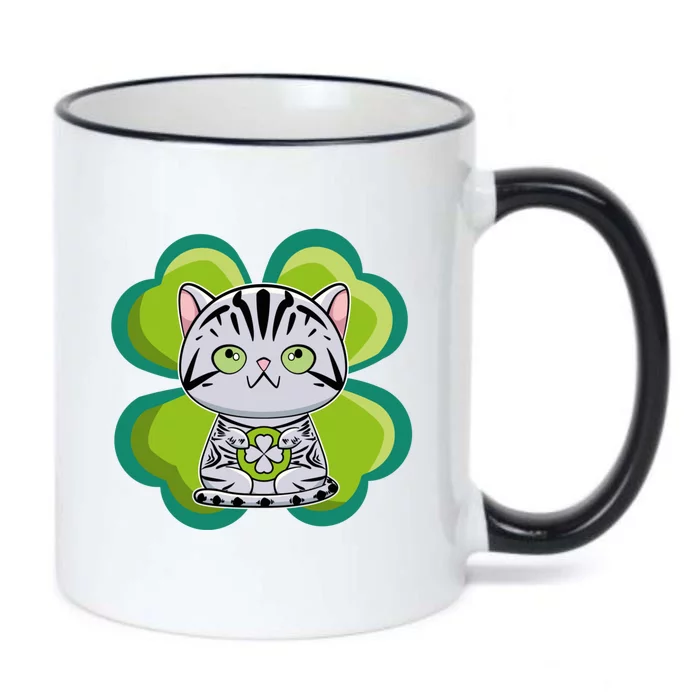 American Shorthair Cat Anime Kitten Irish St Patricks Funny Gift Black Color Changing Mug