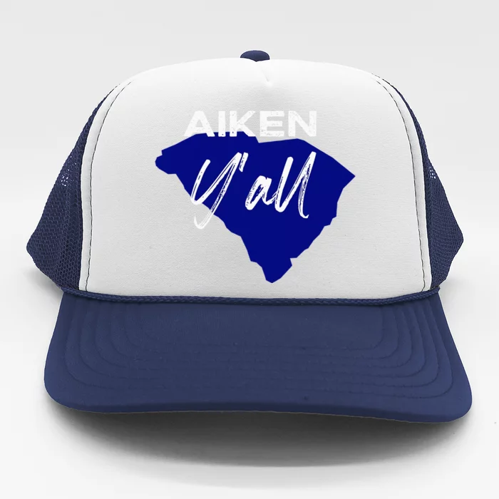 Aiken South Carolina YAll Sc Palmetto State Road Trip Trucker Hat