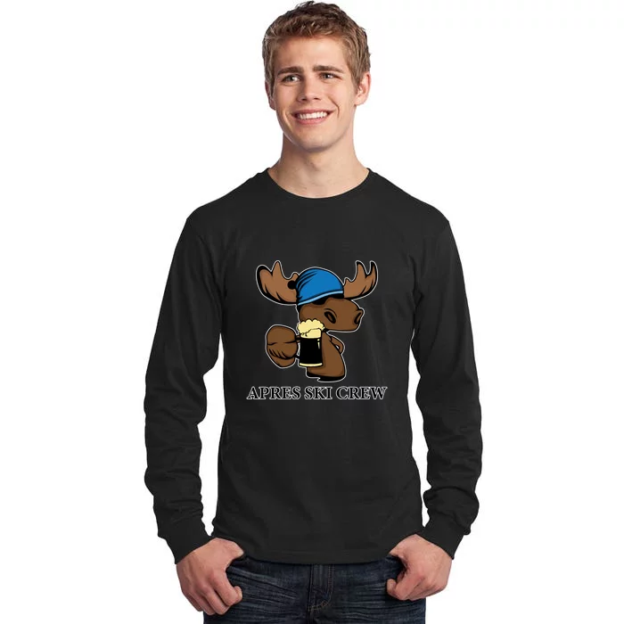 Apres Ski Crew Skiing Lover Gift For Skier Tall Long Sleeve T-Shirt