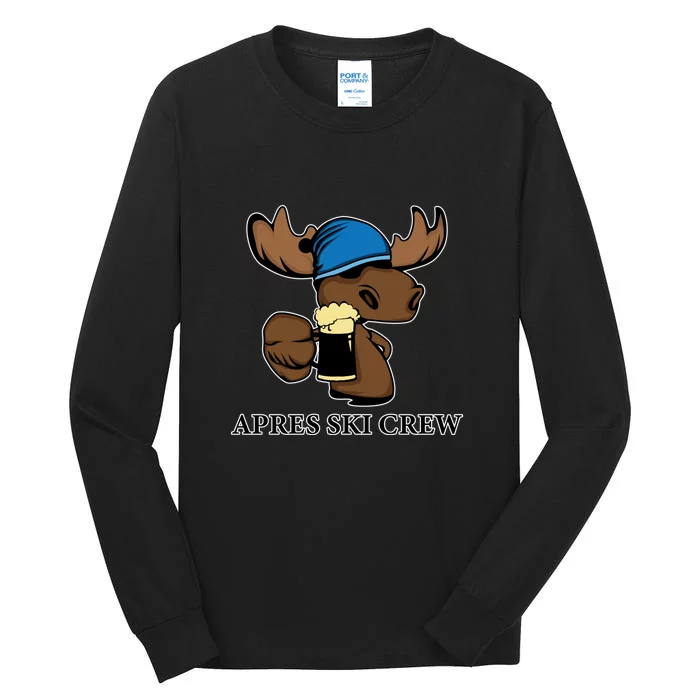 Apres Ski Crew Skiing Lover Gift For Skier Tall Long Sleeve T-Shirt