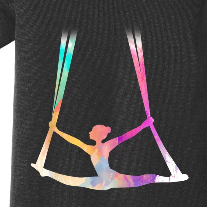 Aerial Silks Circus Yoga Baby Bodysuit