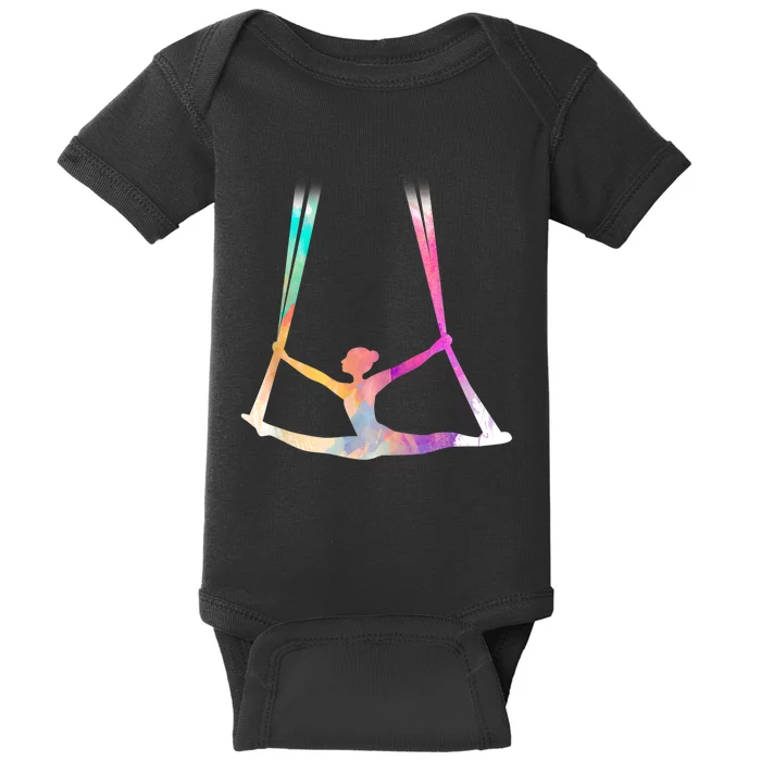 Aerial Silks Circus Yoga Baby Bodysuit