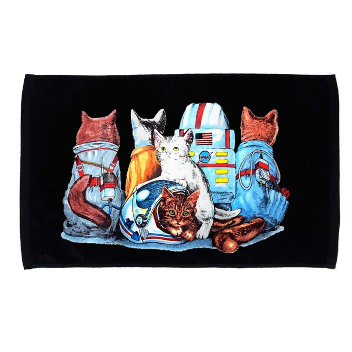 Astronaut Space Cats Flight Suits Cool On Both Sides Microfiber Hand Towel