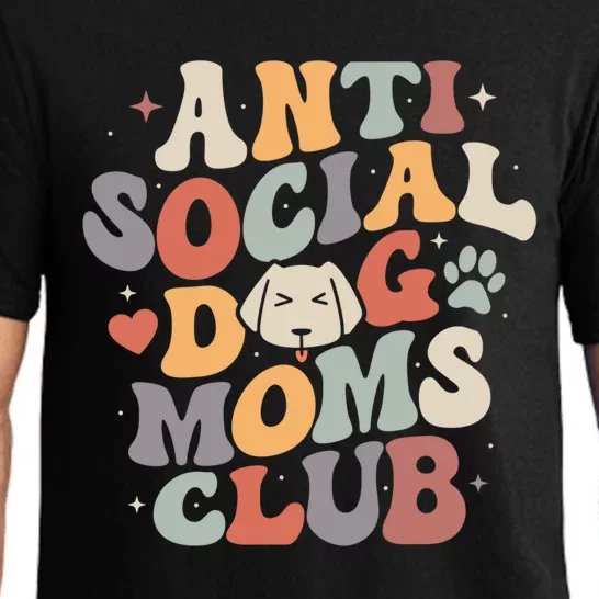 Anti Social Cat Moms Club For Dogs Puppies Lovers Gift Pajama Set