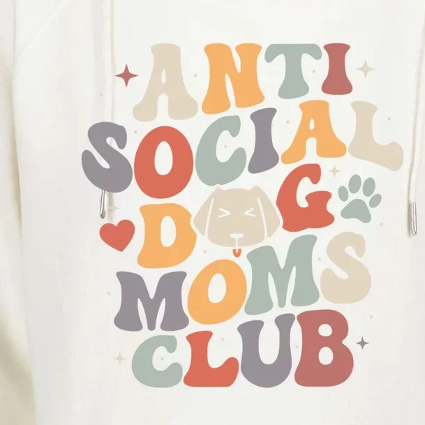 Anti Social Cat Moms Club For Dogs Puppies Lovers Gift Womens Funnel Neck Pullover Hood