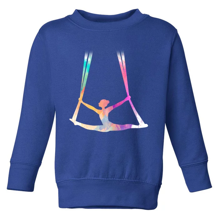 Aerial Silks Circus Yoga Cute Gift Toddler Sweatshirt