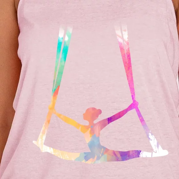 Aerial Silks Circus Yoga Cute Gift Women's Knotted Racerback Tank