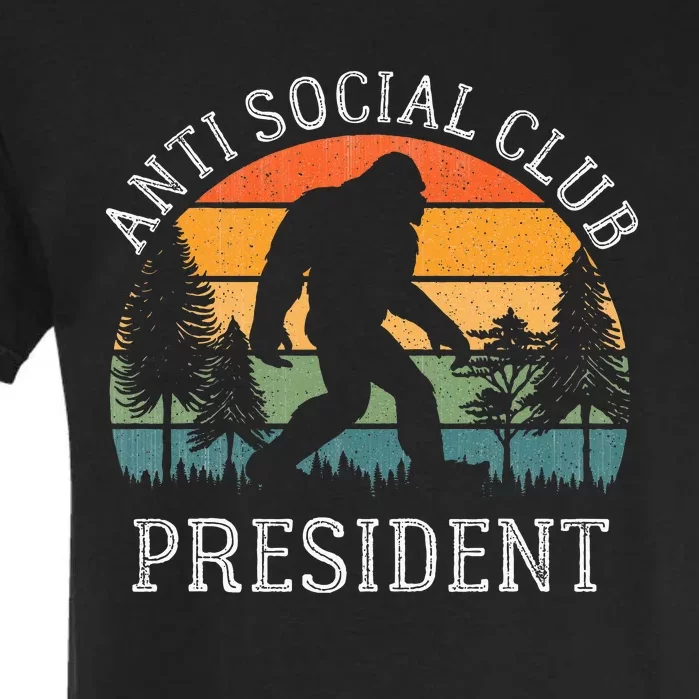 Anti Social Club President Antisocial Funny Bigfoot Garment-Dyed Heavyweight T-Shirt