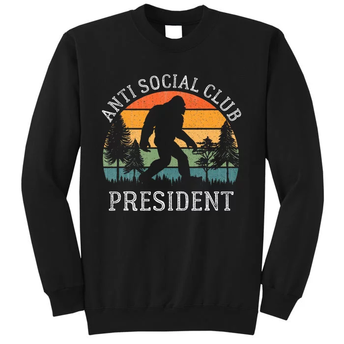 Anti Social Club President Antisocial Funny Bigfoot Sweatshirt