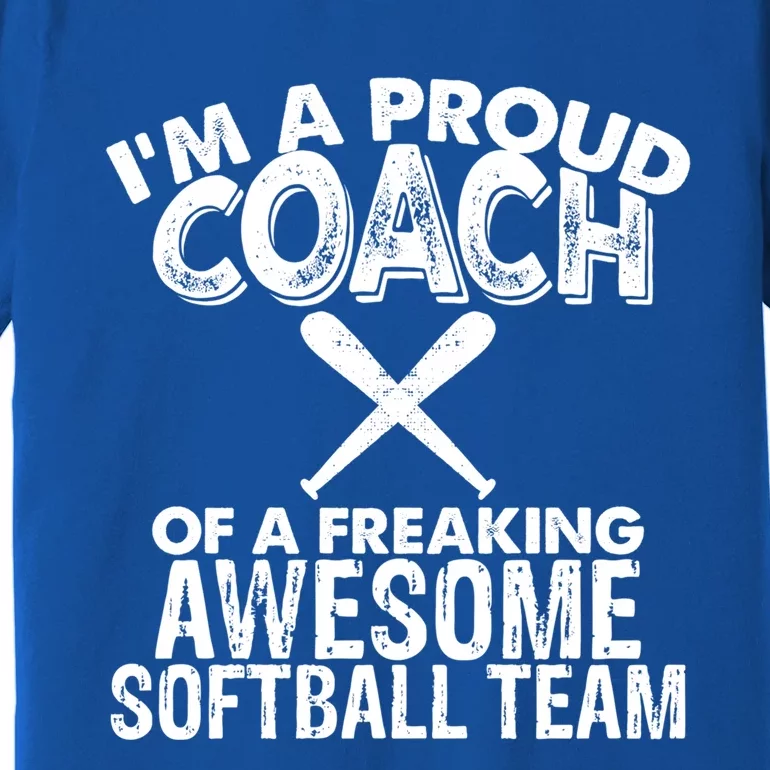 Appreciation Softball Coach Gift Premium T-Shirt