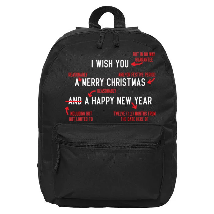 Attorney Santa Claus Merry Xmas Law Student Christmas Lawyer 16 in Basic Backpack