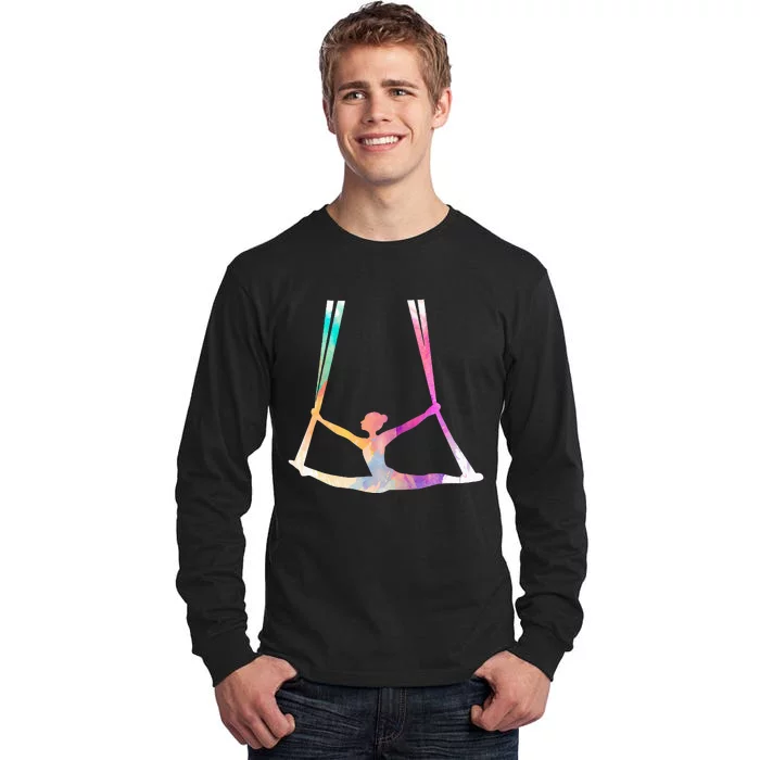 Aerial Silks Circus Yoga Tall Long Sleeve T-Shirt