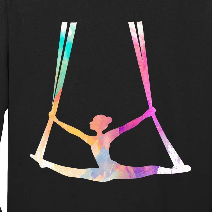 Aerial Silks Circus Yoga Tall Long Sleeve T-Shirt