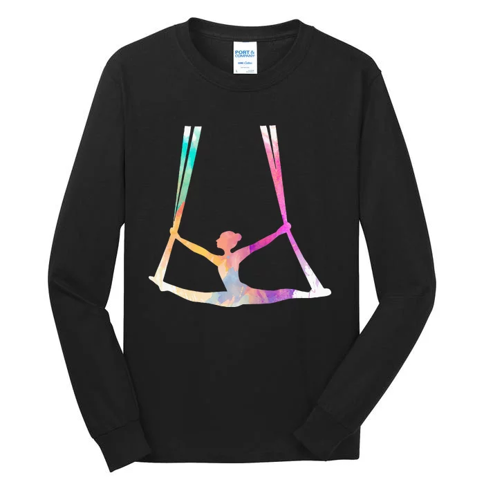 Aerial Silks Circus Yoga Tall Long Sleeve T-Shirt