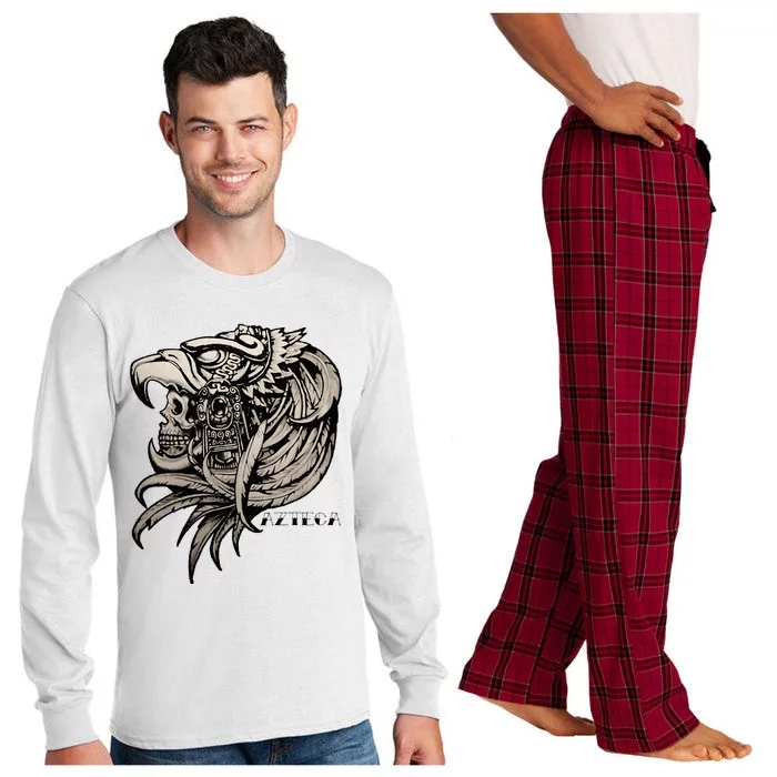 Aztec Skull Calabera Azteca Long Sleeve Pajama Set