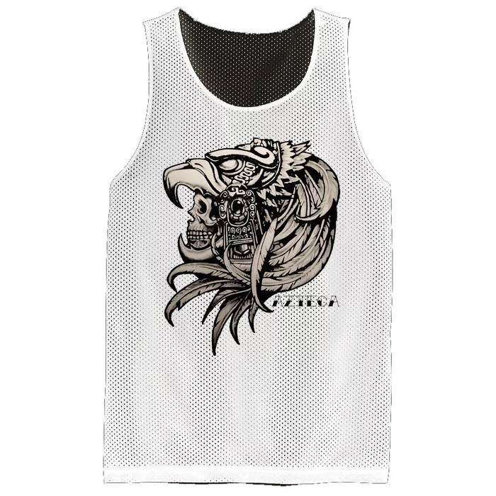 Aztec Skull Calabera Azteca Mesh Reversible Basketball Jersey Tank