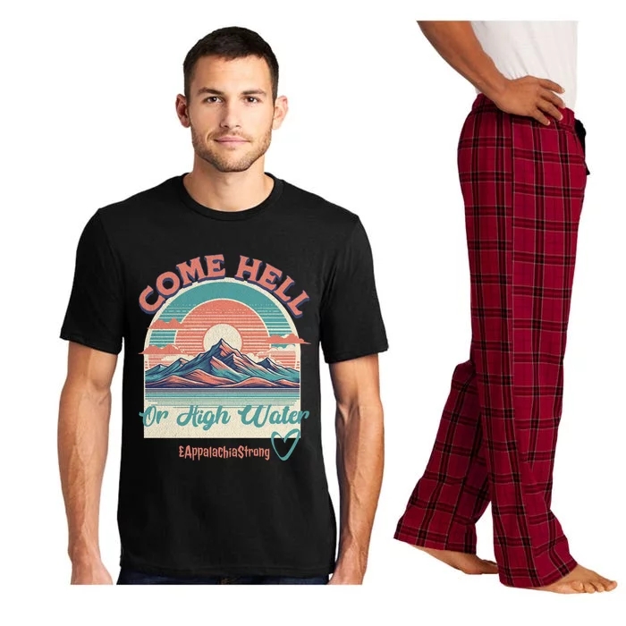 Appalachia Strong Come Hell Or High Water Mountain Pajama Set