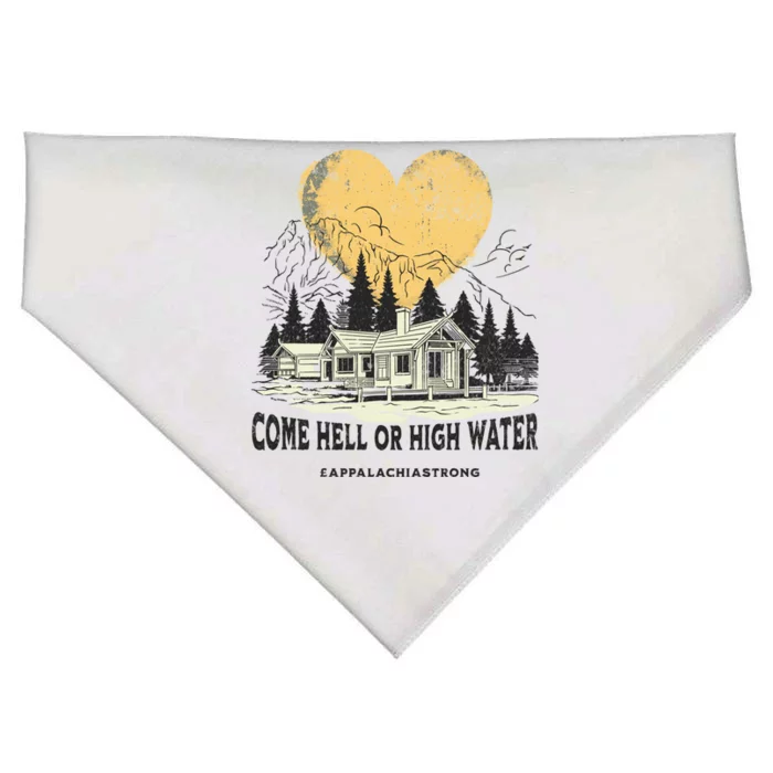 Appalachia Strong Come Hell Or High Water Mountain USA-Made Doggie Bandana