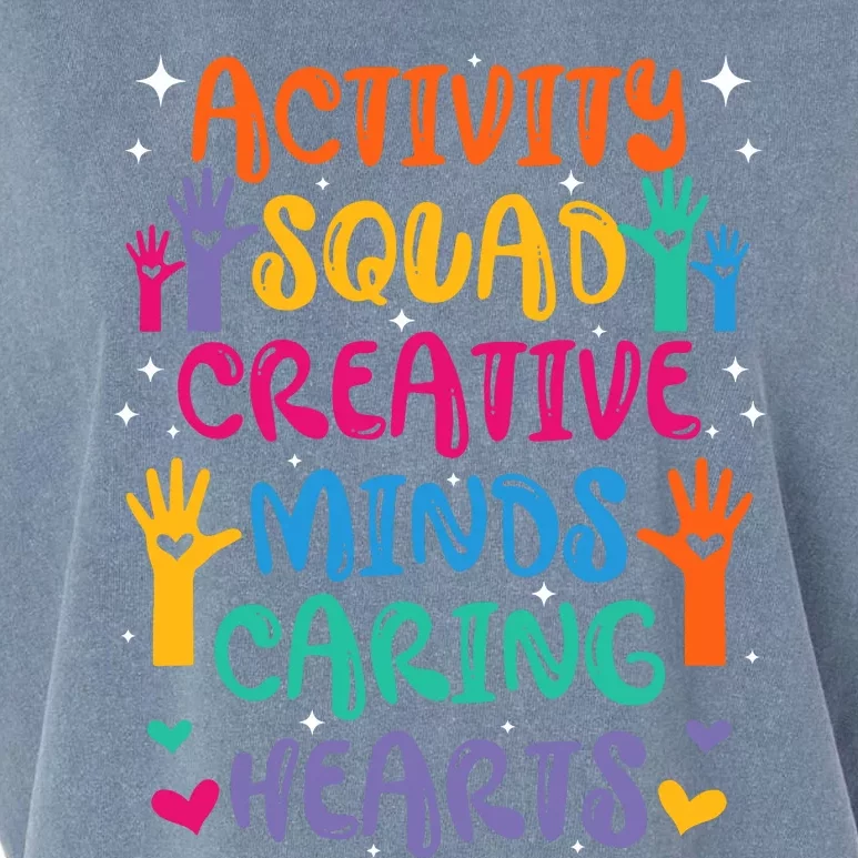 Activity Squad Creative Minds Caring Activities Assistant Garment-Dyed Women's Muscle Tee