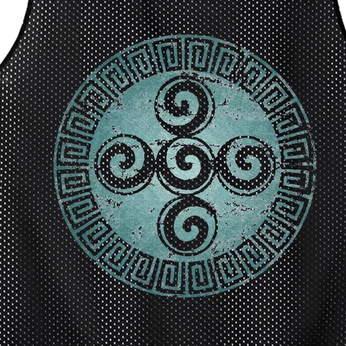 Aztec Symbol Creation Spiral Universe God Indians Mesh Reversible Basketball Jersey Tank