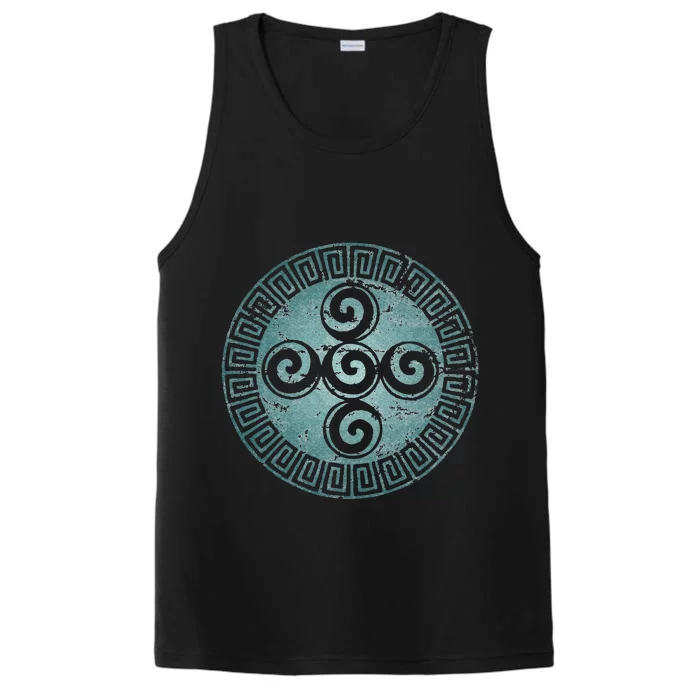 Aztec Symbol Creation Spiral Universe God Indians Performance Tank