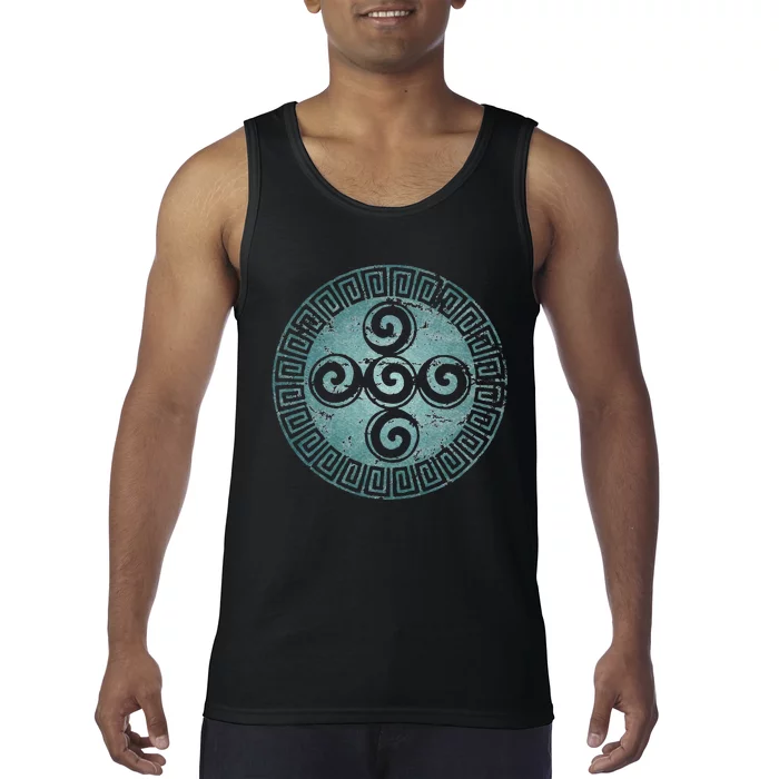 Aztec Symbol Creation Spiral Universe God Indians Tank Top