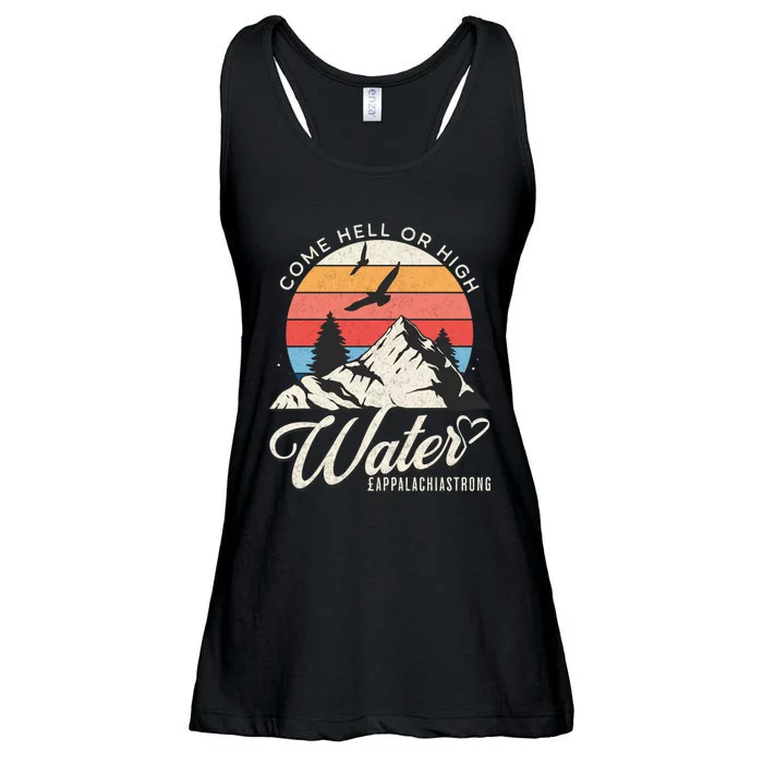 Appalachia Strong Come Hell Or High Water Mountain Ladies Essential Flowy Tank