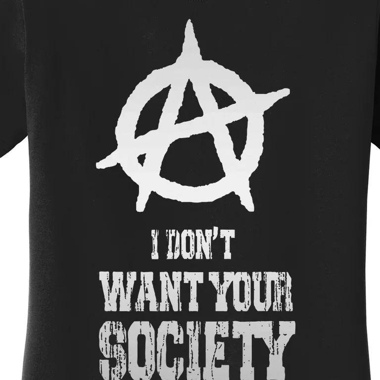 Anarchy Sign Chaos Punks Punk Rock Anarchy Women's T-Shirt