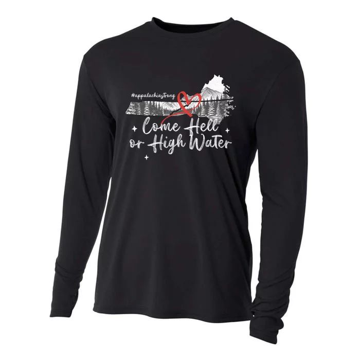 Appalachia Strong Come Hell Or High Water Mountain Nc Vn Tn Cooling Performance Long Sleeve Crew