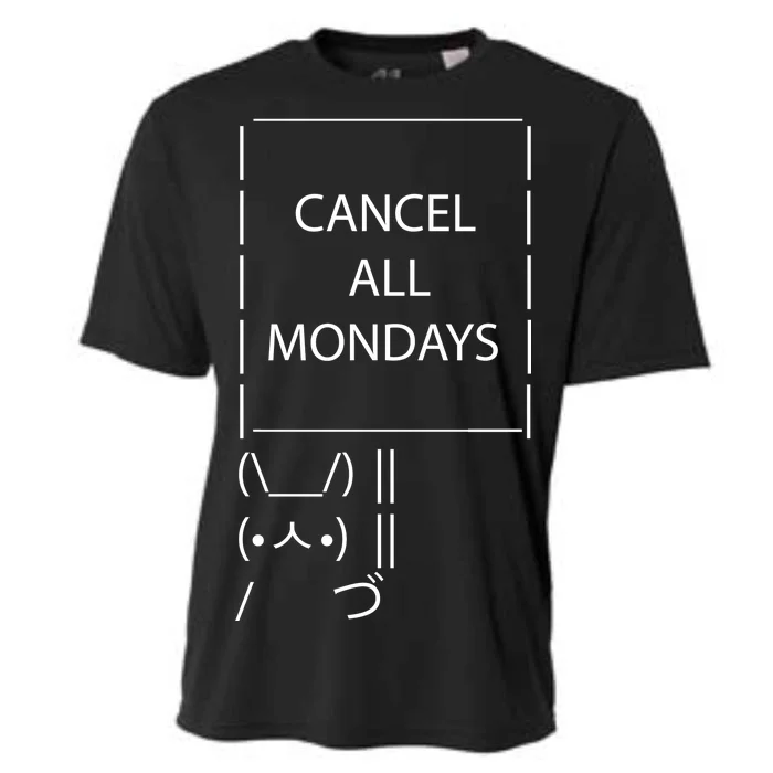 ASCII Bunny Cancel All Mondays Cooling Performance Crew T-Shirt