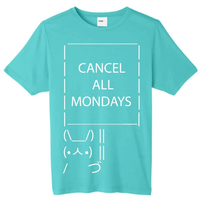 ASCII Bunny Cancel All Mondays ChromaSoft Performance T-Shirt