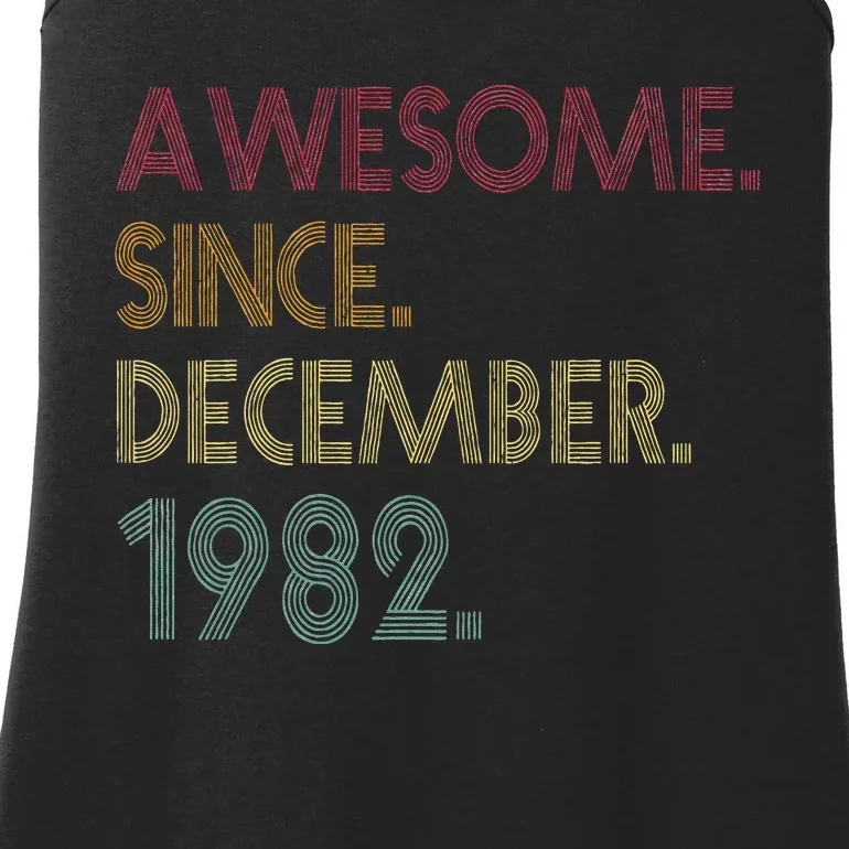 Awesome Since December 1982 40th Birthday Gift 40 Years Old Ladies Essential Tank