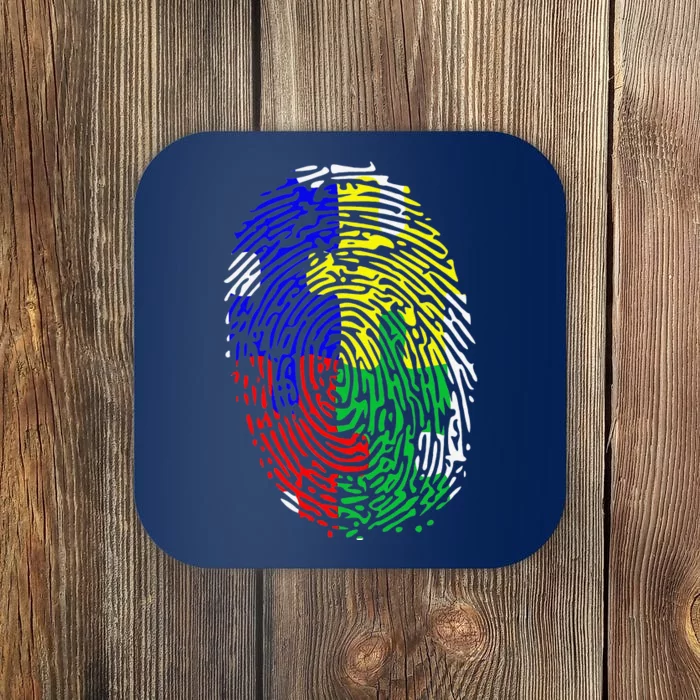 Autism Spectrum Disorder (ASD) Awareness Fingerprint Coaster