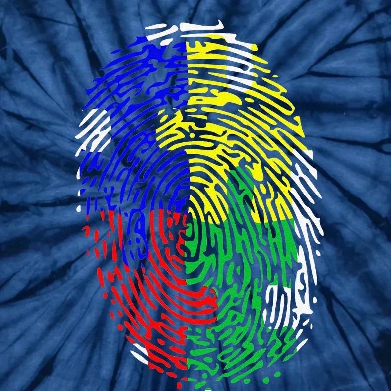 Autism Spectrum Disorder (ASD) Awareness Fingerprint Tie-Dye T-Shirt