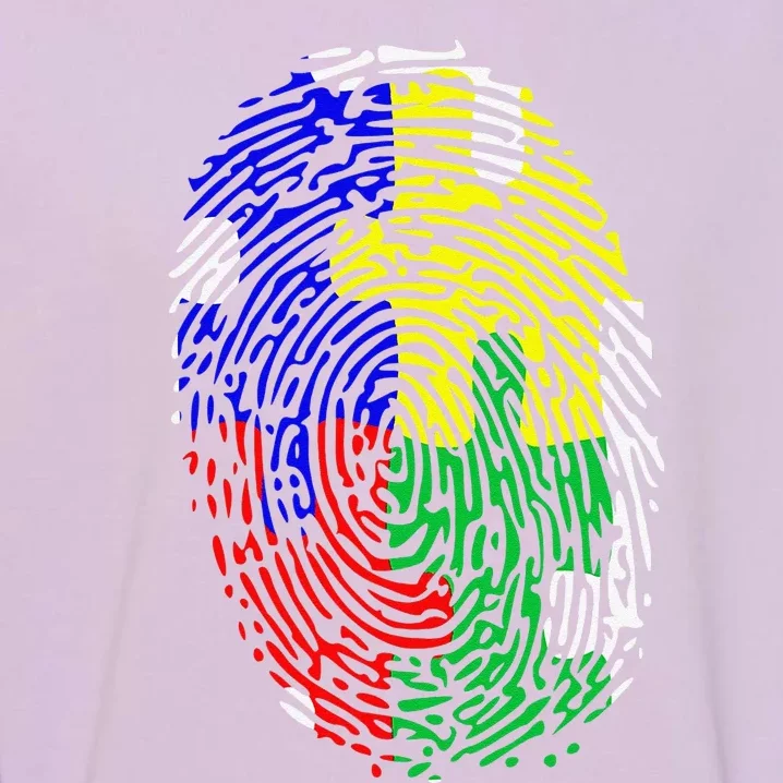 Autism Spectrum Disorder (ASD) Awareness Fingerprint Garment-Dyed Sweatshirt