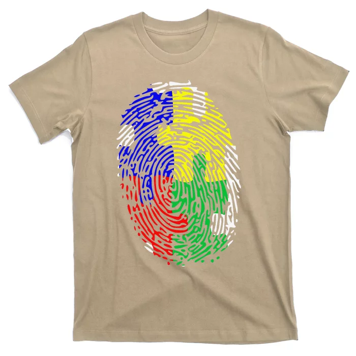 Autism Spectrum Disorder (ASD) Awareness Fingerprint T-Shirt