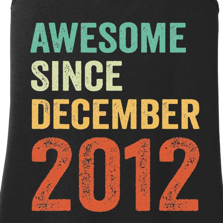 Awesome Since December 2012 10th Birthday 10 Years Old Gift Ladies Essential Tank