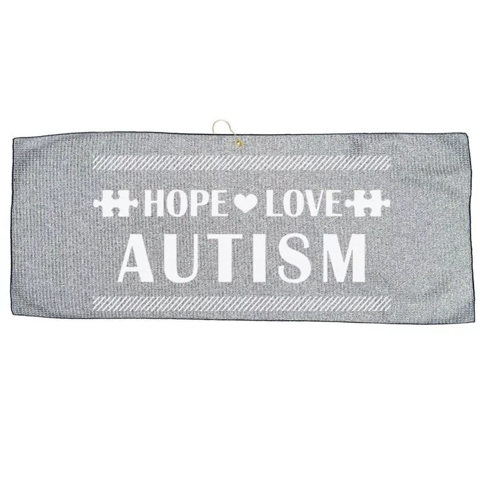 Autism Spectrum Disorder Awareness Month Walk Large Microfiber Waffle Golf Towel