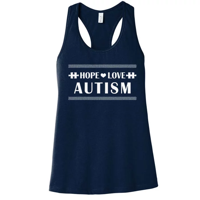 Autism Spectrum Disorder Awareness Month Walk Women's Racerback Tank