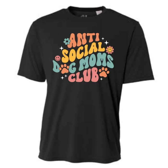 Anti Social Dog Moms Club Cooling Performance Crew T-Shirt