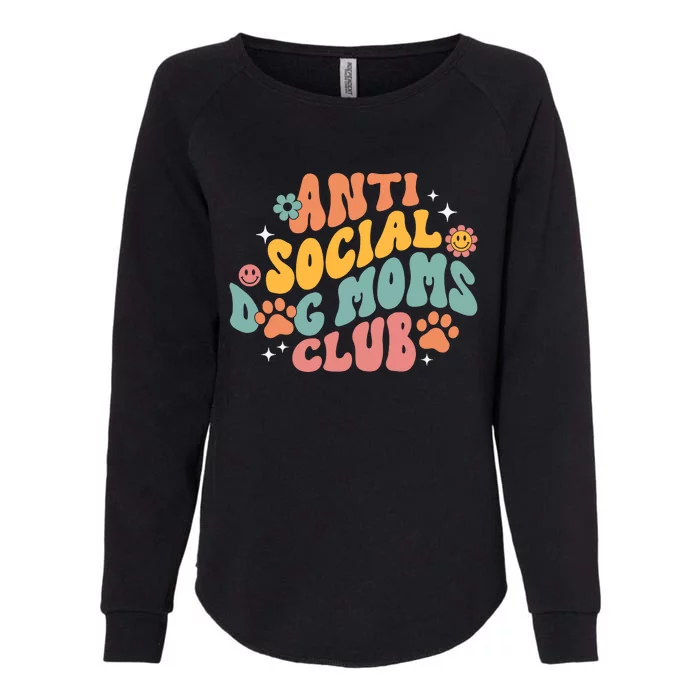 Anti Social Dog Moms Club Womens California Wash Sweatshirt