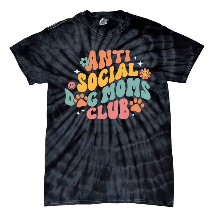 Anti Social Dog Moms Club Tie-Dye T-Shirt