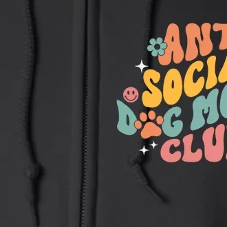 Anti Social Dog Moms Club Full Zip Hoodie