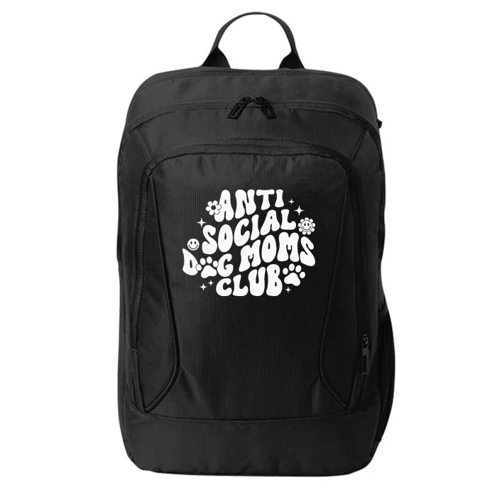 Anti Social Dog Moms Club Black City Backpack