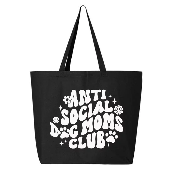 Anti Social Dog Moms Club Black 25L Jumbo Tote