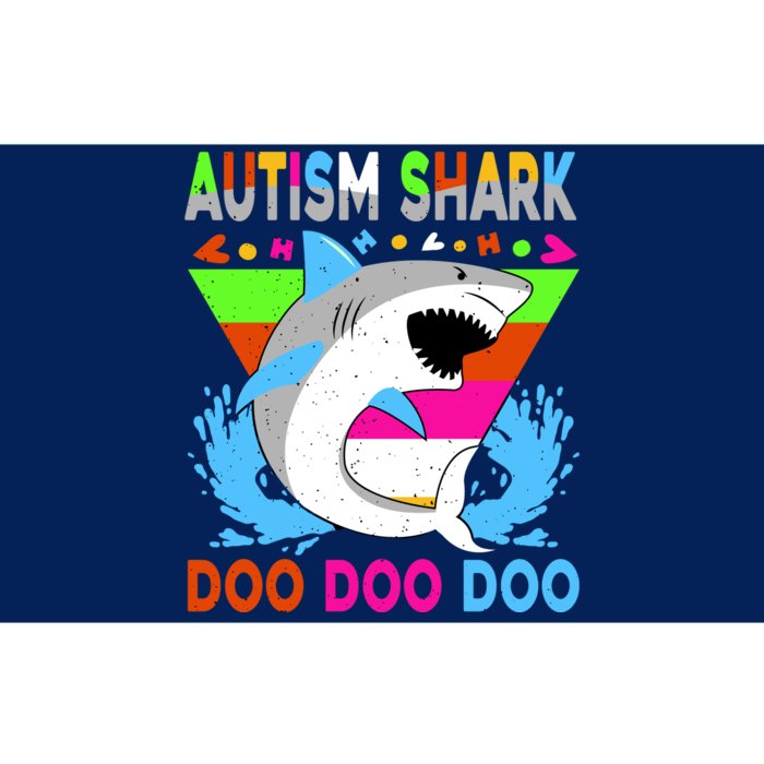 Autism Shark Doo Doo Doo Awareness Puzzle Bumper Sticker