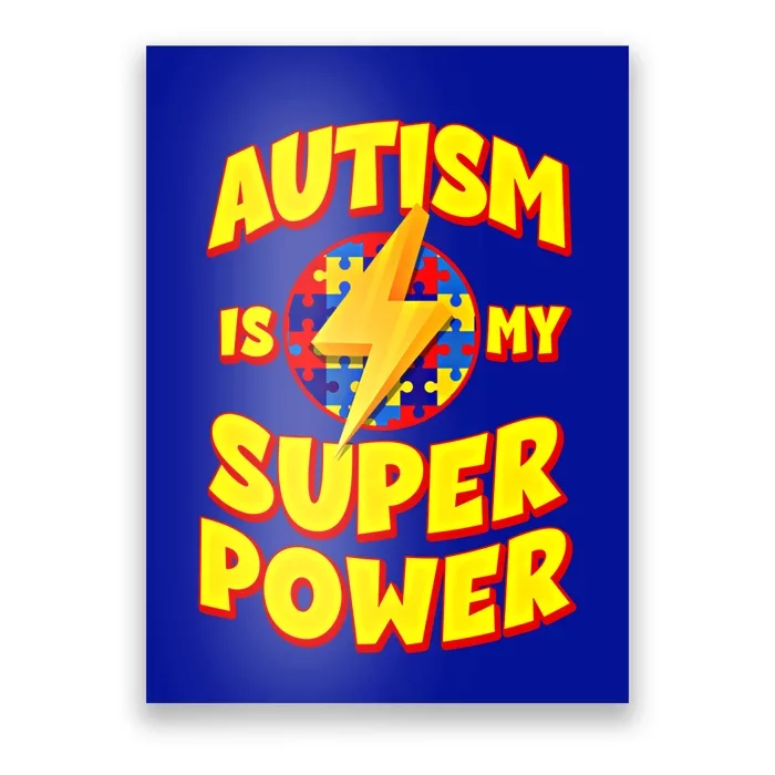 Autism Son Daughter Is My Superpower Gift Poster