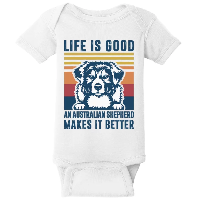 Australian Shepherd Dog Gifts Men Women Australian Shepherd Baby Bodysuit